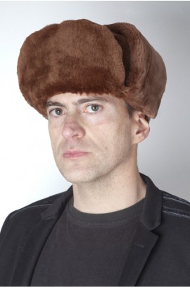 Canadian beaver fur hat, Russian style